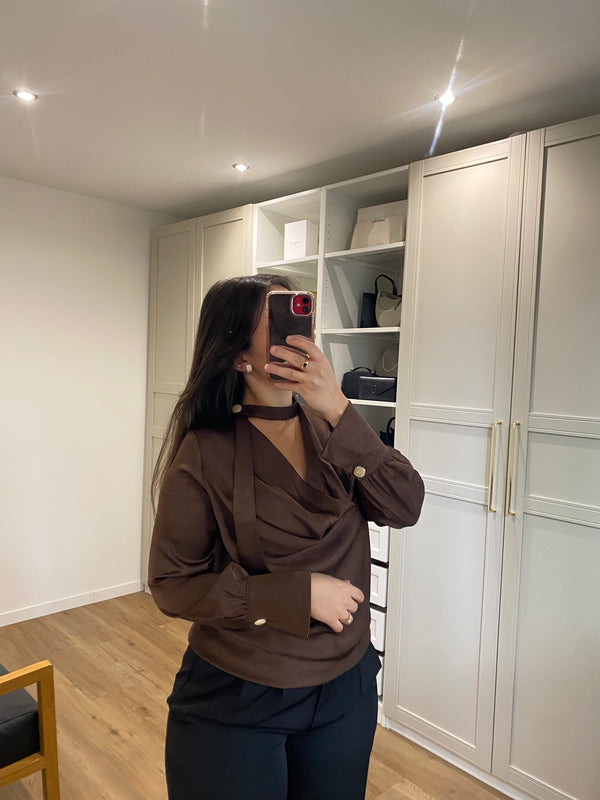 Chemise marron