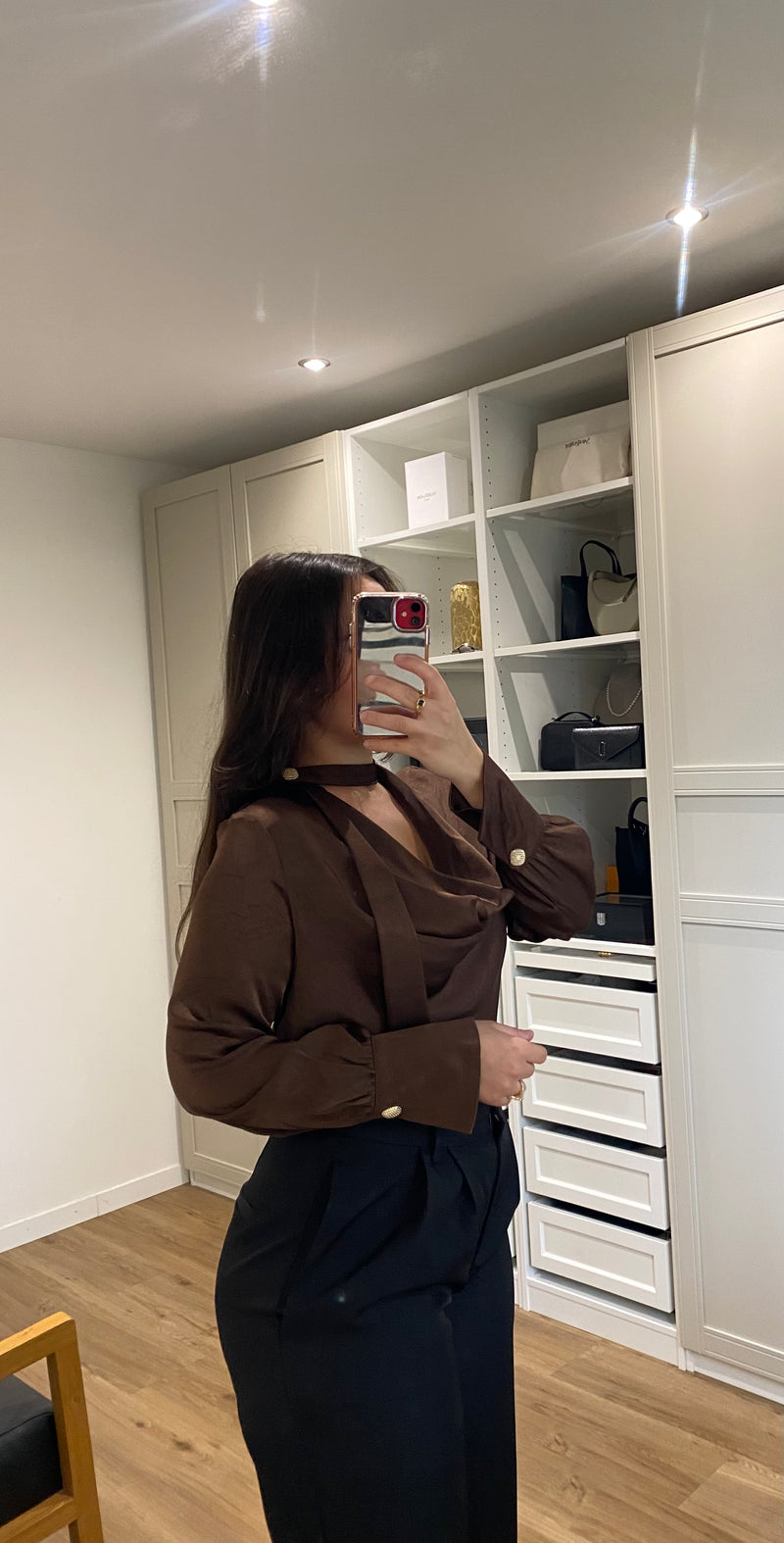 Chemise marron