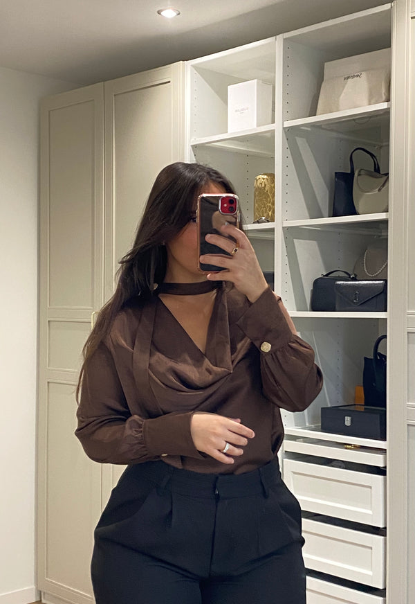 Chemise marron